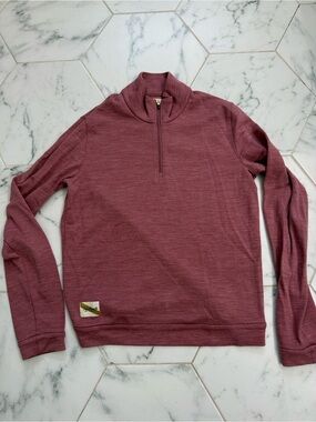Tracksmith x J Crew Merino Wool Quarter-Zip Sweater - small
